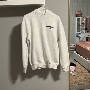 White fox hoodie